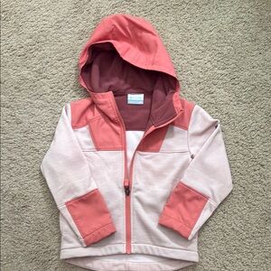 Kids Pink Hooded Jacket